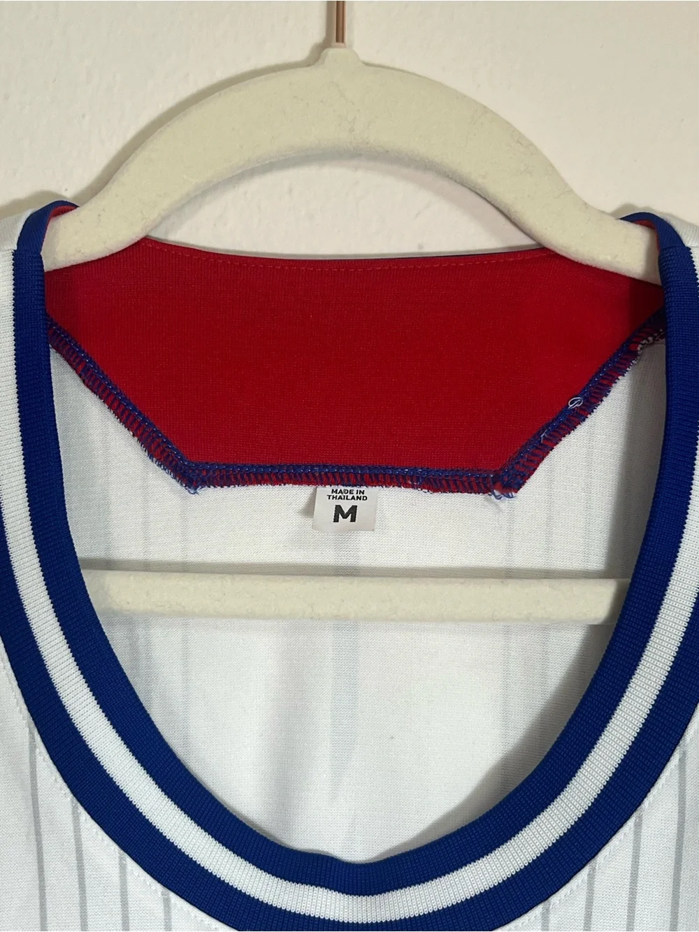 adidas White Red Blue McDonald's All American Basketball Jersey